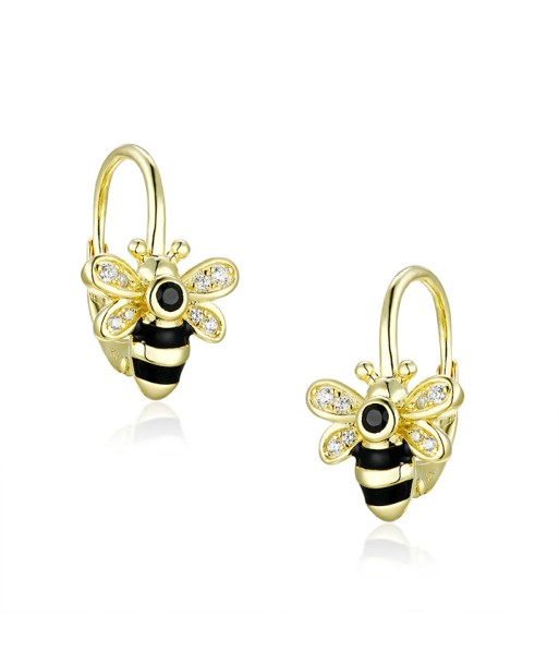 Casablanca Yellow Gold Plated Bee Earrings basket pas cher