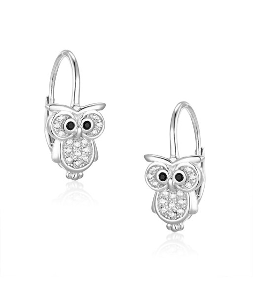 Casablanca Sterling Silver Owl Earrings france