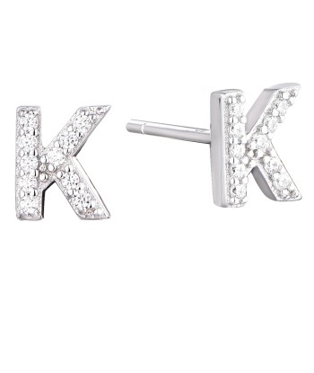 Casablanca Sterling Silver Initial Stud Earrings: K l'évolution des habitudes 