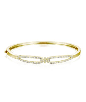 Casablanca Yellow Gold Plated Entwined Bangle Bracelet la colonne vertébrale