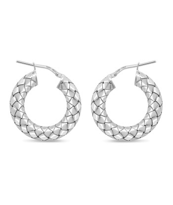 Sterling Silver Wide Path Earrings en ligne des produits 