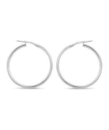 Sterling Silver Large Hoop Earrings les ligaments