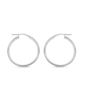 Sterling Silver Medium Hoop Earrings shop