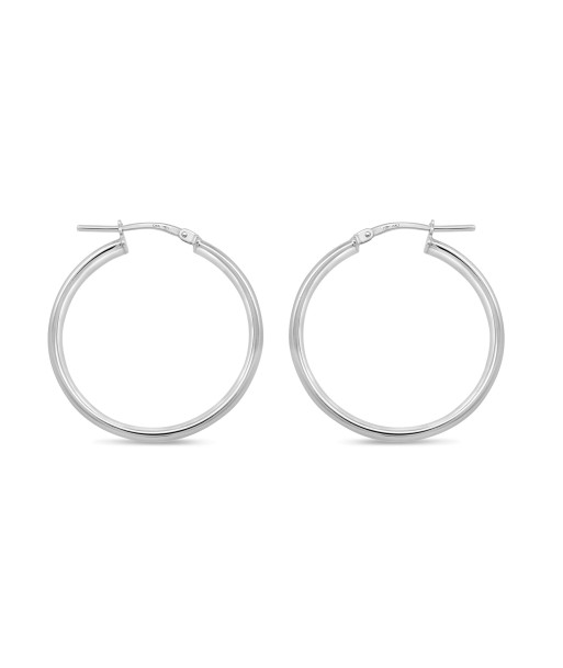 Sterling Silver Medium Hoop Earrings shop