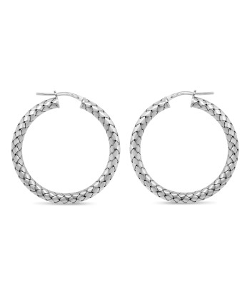 Sterling Silver Large Hoop Earrings Dans la société mordern