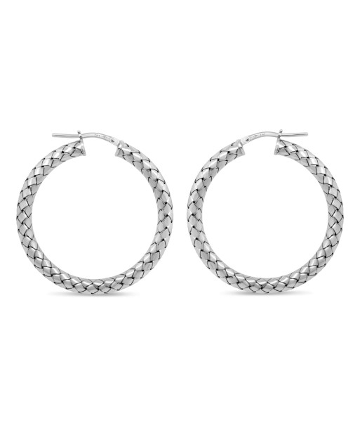 Sterling Silver Large Hoop Earrings Dans la société mordern