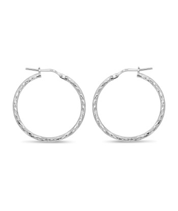 Sterling Silver Medium Hoop Earrings Découvrez la collection