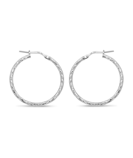 Sterling Silver Medium Hoop Earrings Découvrez la collection