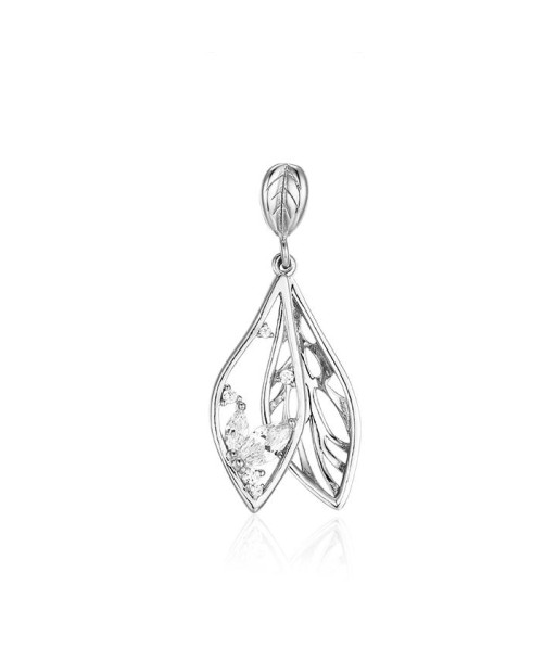 Casablanca Sterling Silver Leaf Necklace livraison et retour toujours gratuits