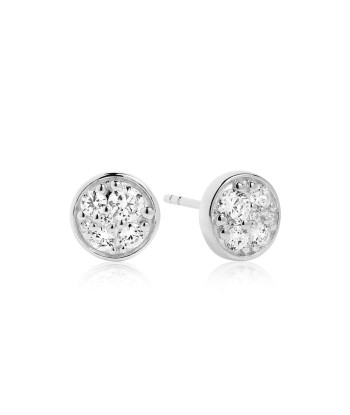 Earrings Novara Piccolo with black zirconia s'inspire de l'anatomie humaine