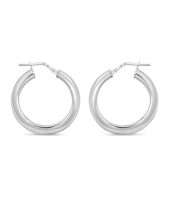 Sterling Silver Wide Hoop Earrings Découvrez la collection