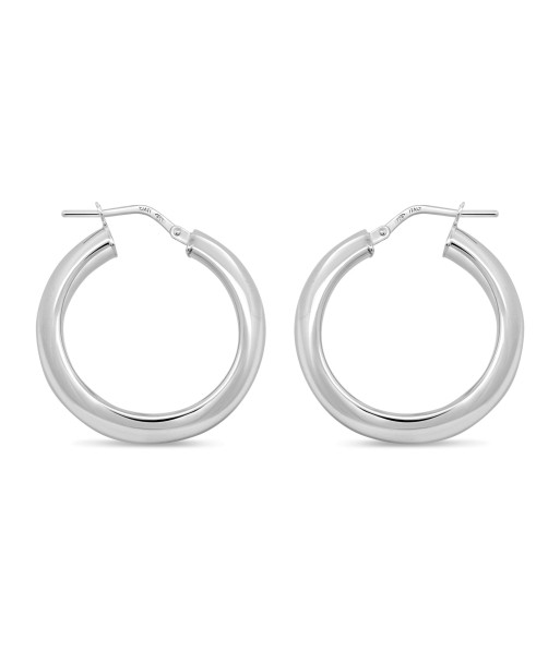 Sterling Silver Wide Hoop Earrings Découvrez la collection