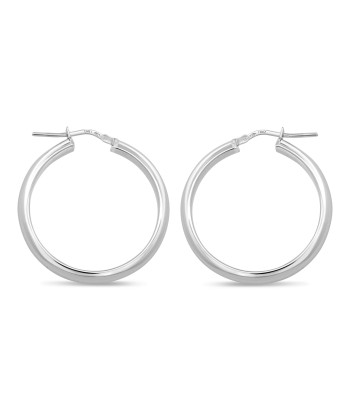 Sterling Silver Medium Hoop Earrings shop