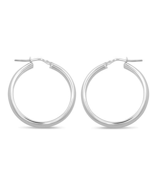 Sterling Silver Medium Hoop Earrings shop