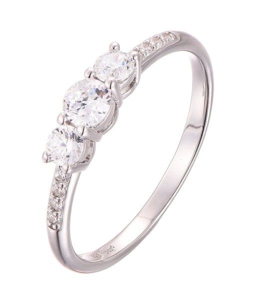 Casablanca Three Stone CZ Ring france