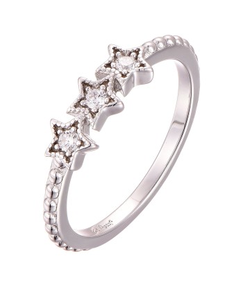 Casablanca Triple Star CZ Sterling Silver Ring prix pour 