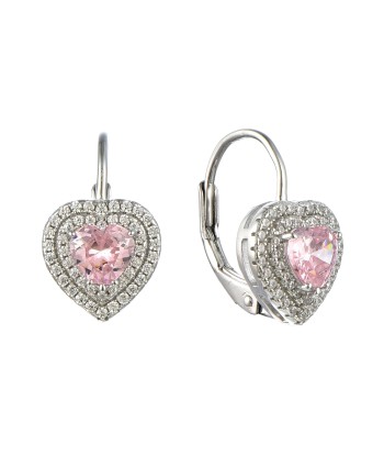 Casablanca Pink CZ Heart Earrings 50% de réduction en Octobre 2024