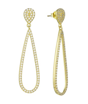 Casablanca Gold Plated Open Teardrop Earrings à prix réduit toute l'année