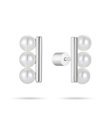 Casablanca Triple Shell Pearl Earrings pas cher 