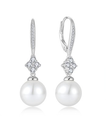 Casablanca Sterling Silver Shell Pearl Drop Earrings suggérées chez