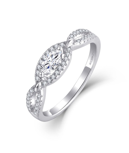 Casablanca Silver Twisted CZ Ring 50% de réduction en Octobre 2024