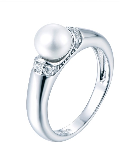 Casablanca Silver Round Pearl Ring commande en ligne