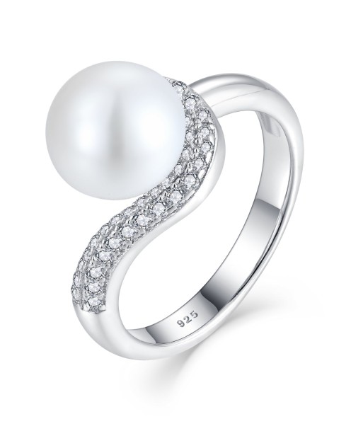 Casablanca Silver Pearl Ring pas cher