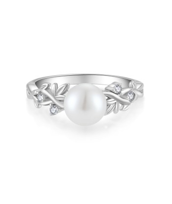 Casablanca Silver Pearl Leaf Ring acheter