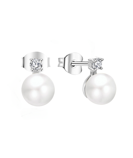 Casablanca Sterling Silver Pearl Drop Studs la livraison gratuite