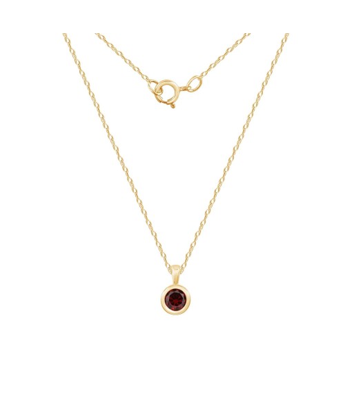 Casablanca 10KT Yellow Gold Birthstone Necklace rembourrage situé sous