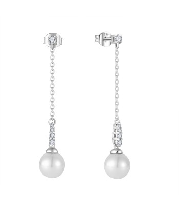 Casablanca Sterling Silver Mother Pearl Drop Earrings de la marque