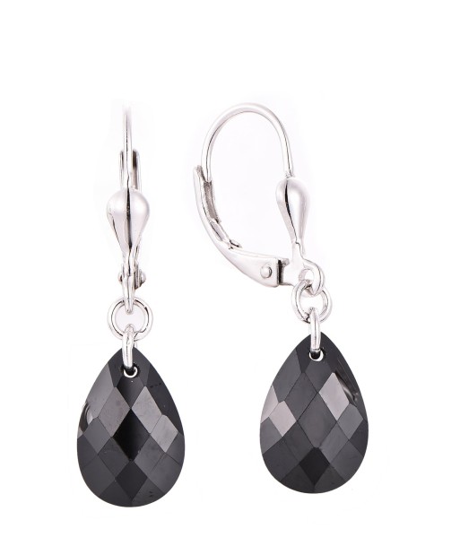 Casablanca Sterling Silver Faceted Black Spinel Hook Earrings suggérées chez