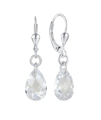 Casablanca Sterling Silver Faceted Clear Hook Earrings vous aussi creer 