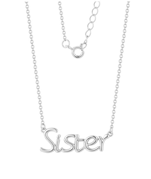 Casablanca Family Ties Sterling Silver Necklace: Sister pas cher chine