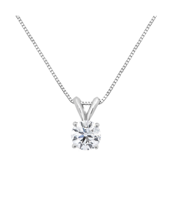 0.50CTW Lab Grown White Gold Diamond Pendant plus qu'un jeu 