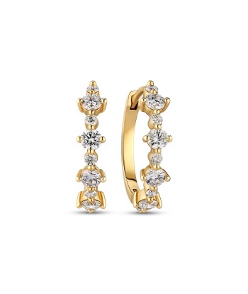 Earrings Brina Creolo - with lab-grown diamonds sur le site 