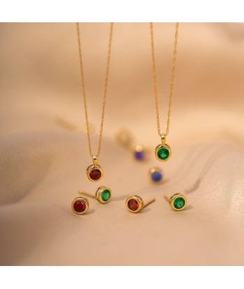 Casablanca 10KT Yellow Gold Birthstone Necklace rembourrage situé sous