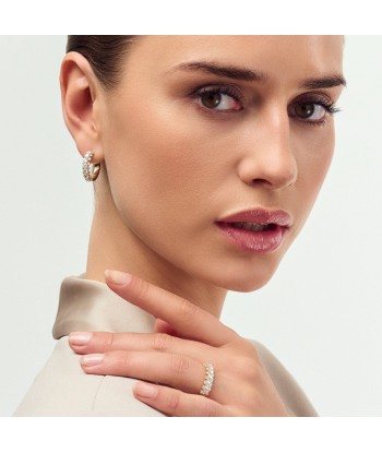 Earrings Fior Medio - with lab-grown diamonds acheter en ligne