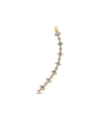 Earring Brina Lungo Charm Right - with lab-grown diamonds de France