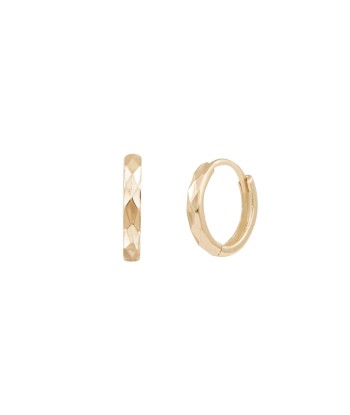 Mini Textured Hoops - 14 Karat Gold les muscles