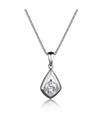 Elle Sterling Silver Promise Drop Necklace des créatures d'habitude