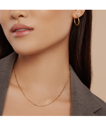 Paperclip Necklace - 10 Karat Gold meilleur choix