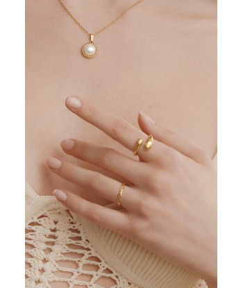 Double Dome Ring - Gold en ligne des produits 