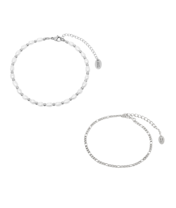 Summer Essential Anklets - Silver Livraison rapide