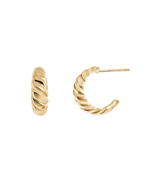 Croissant Hoops - Gold Vermeil s'inspire de l'anatomie humaine