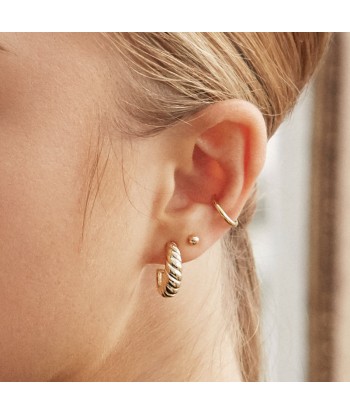 Croissant Hoops - Gold Vermeil s'inspire de l'anatomie humaine