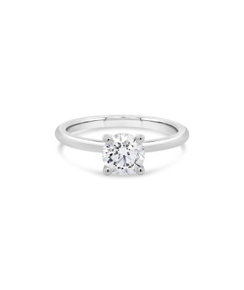 1.00CT T.D.W Lab Grown Round White Gold Engagement Ring Les magasins à Paris et en Île-de-France