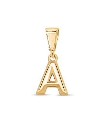 10KT Yellow Gold Initial Letter Pendant en ligne des produits 