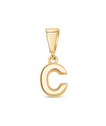 10KT Yellow Gold Initial Letter Pendant en ligne des produits 