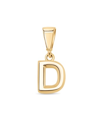 10KT Yellow Gold Initial Letter Pendant en ligne des produits 